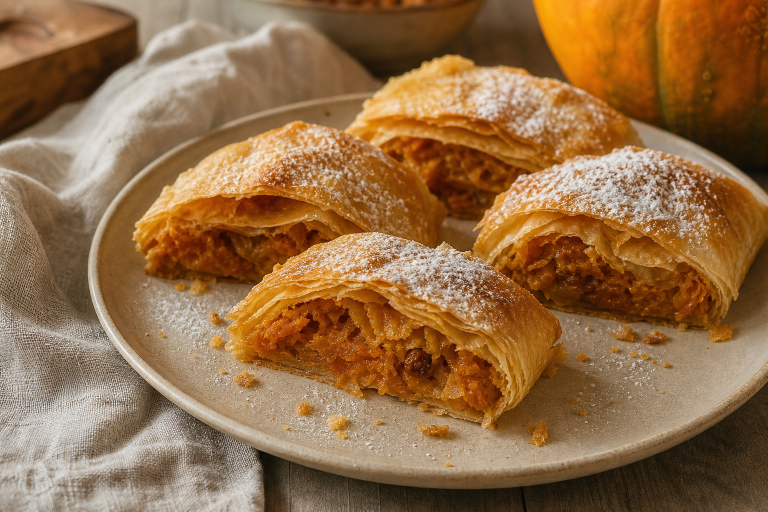 Plăcintă cu dovleac, la tarta rumana de calabaza que anuncia el otoño